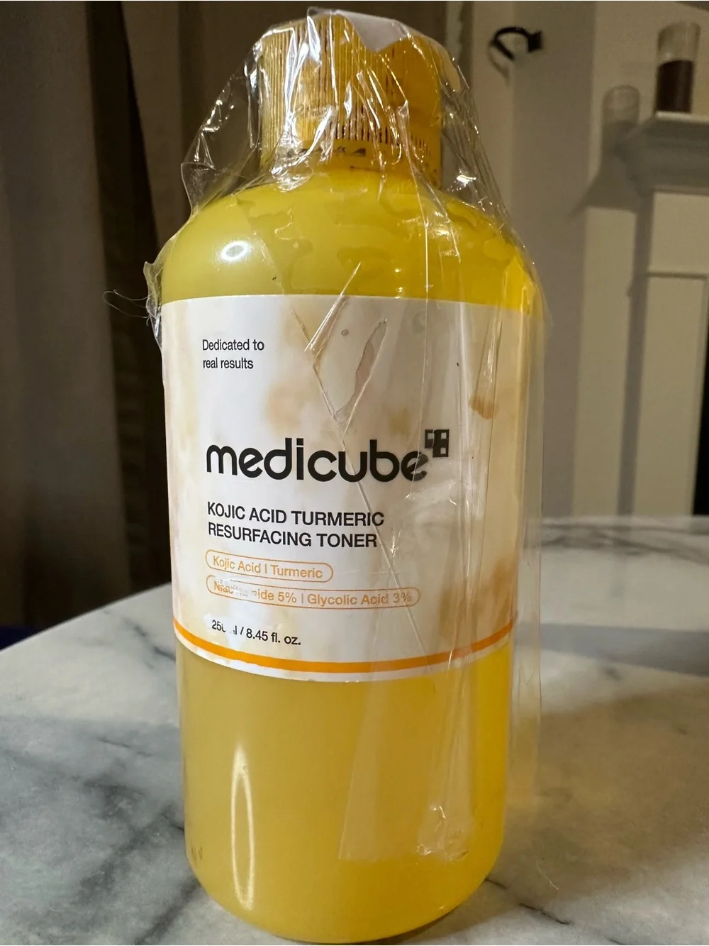 Medicube Kojic Acid Turmeric Toning Cleanser and acid toner.